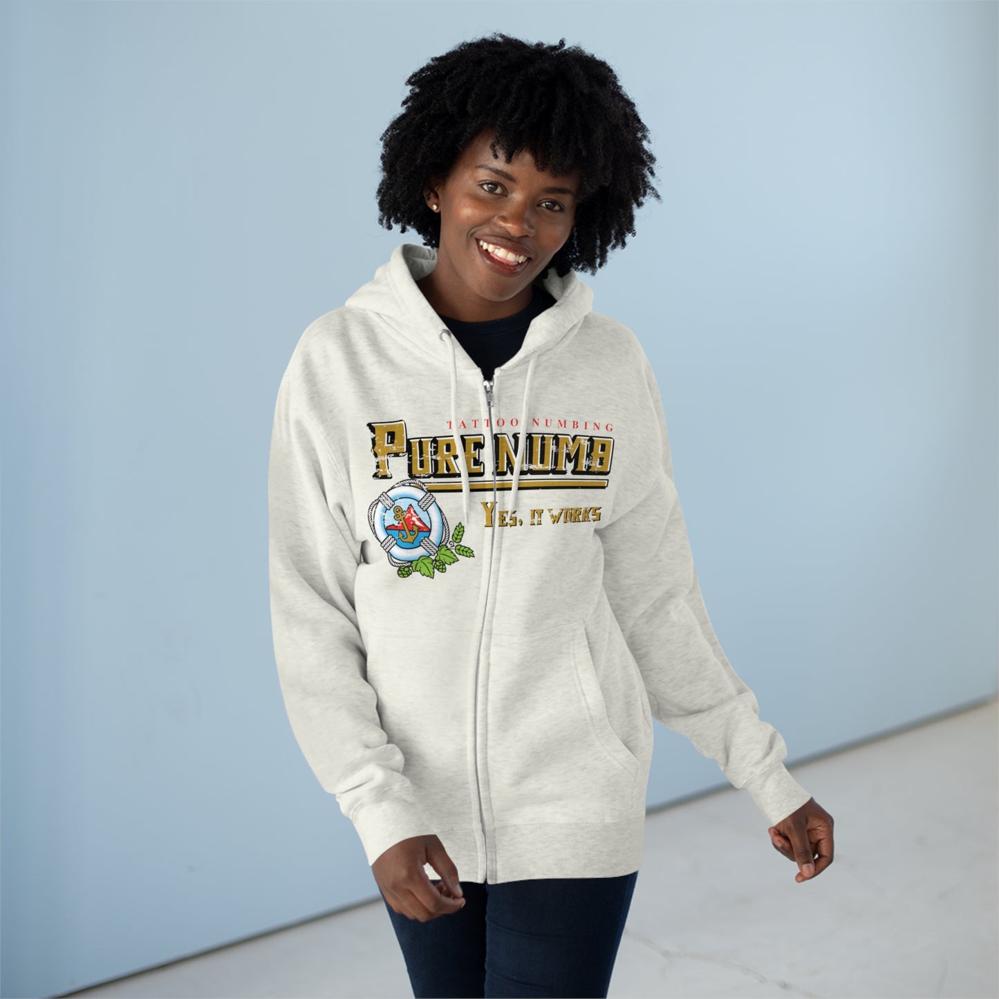 Yes, It works! Full Zip Hoodie