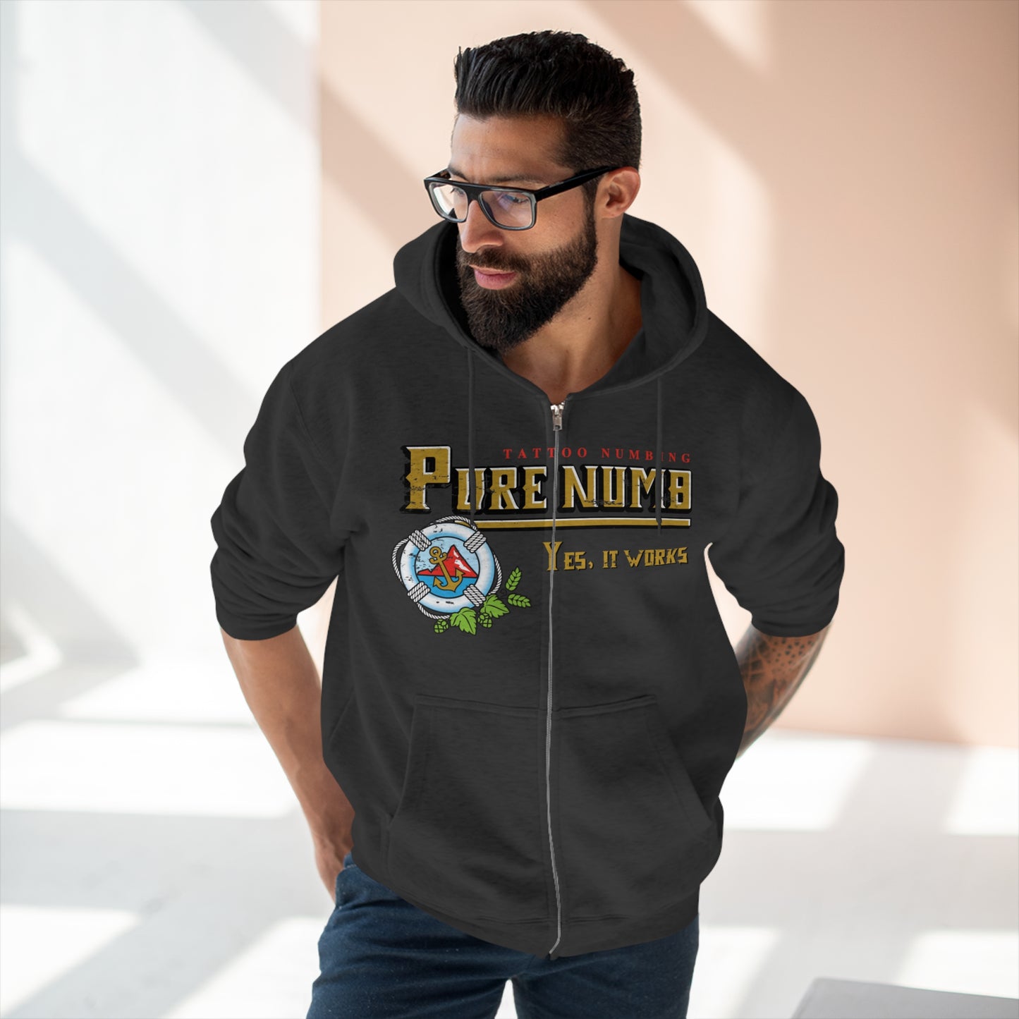 Yes, It works! Full Zip Hoodie