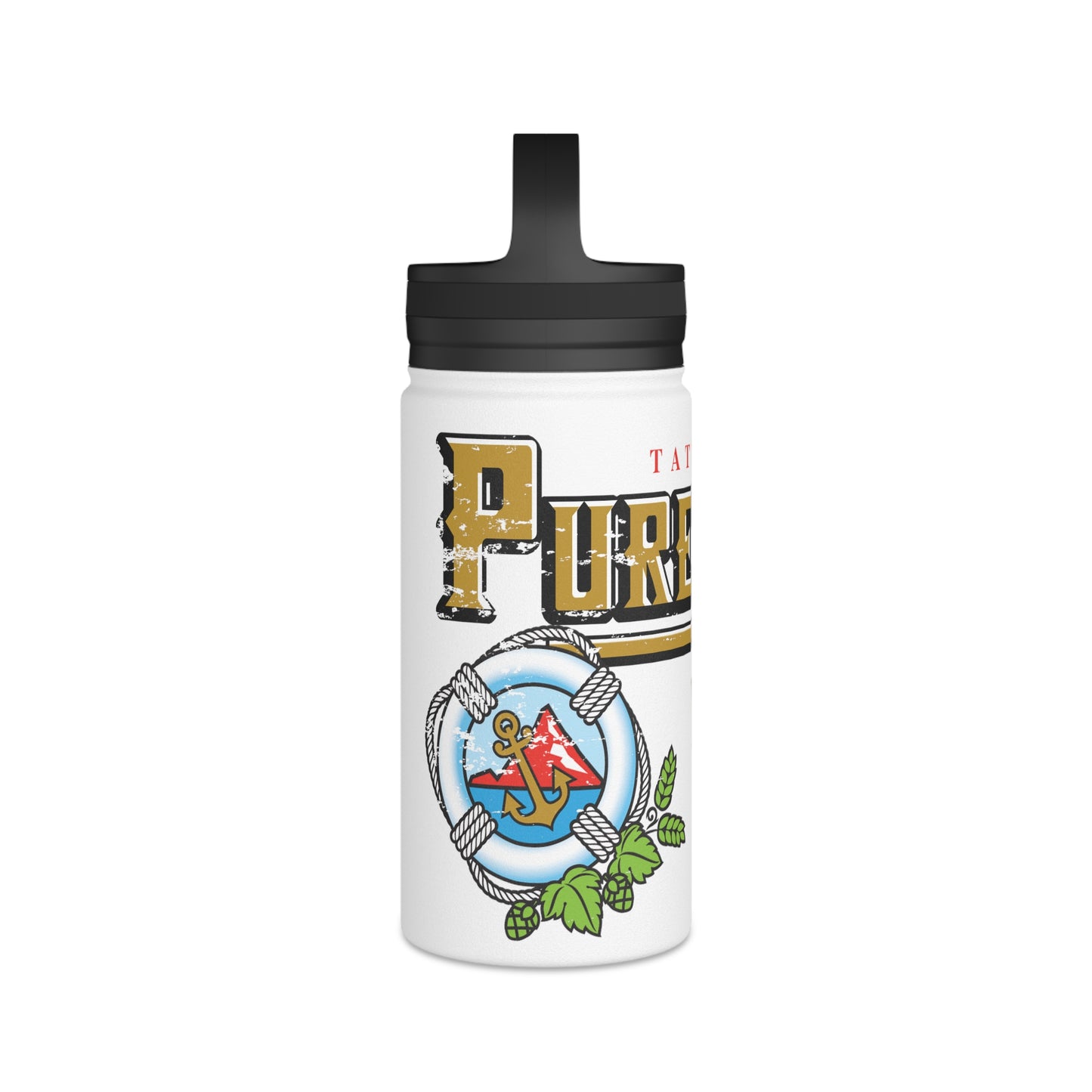Stainless Steel Water Bottle, Handle Lid