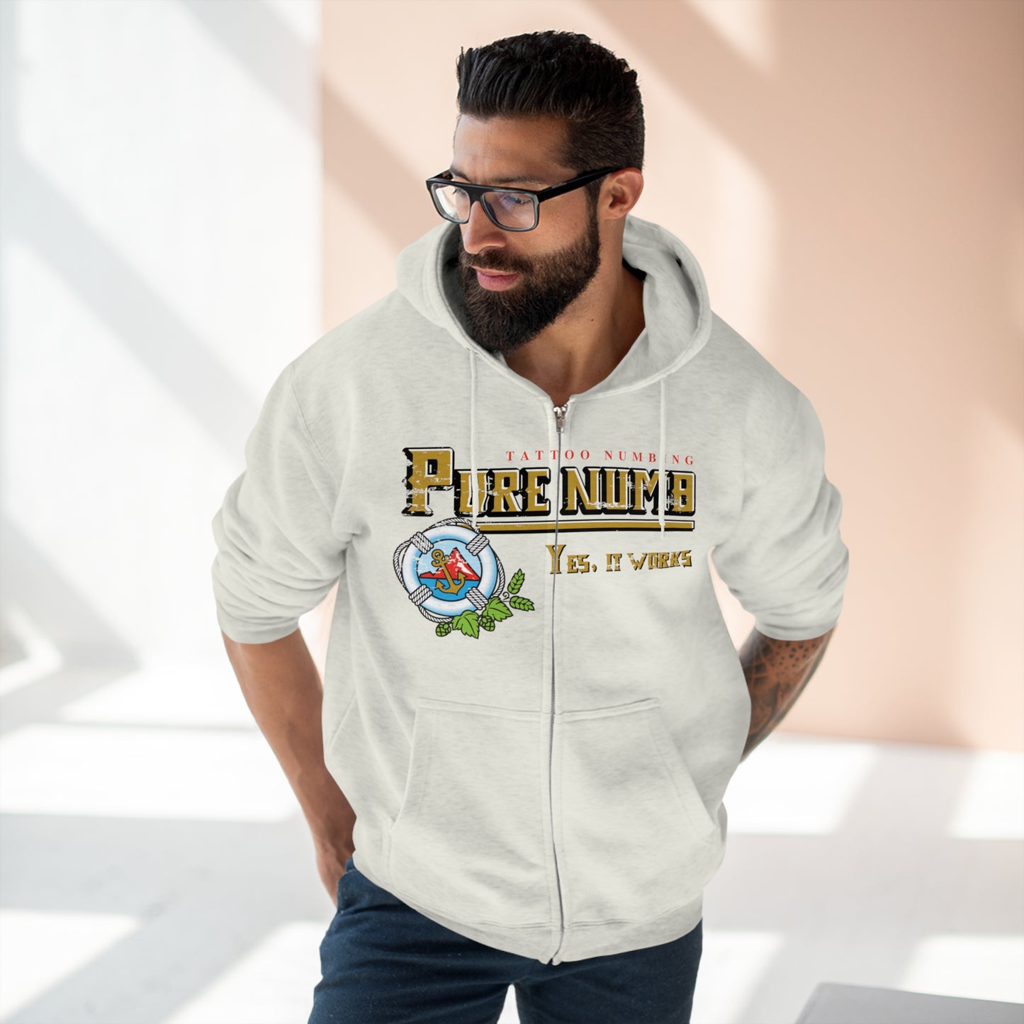 Yes, It works! Full Zip Hoodie