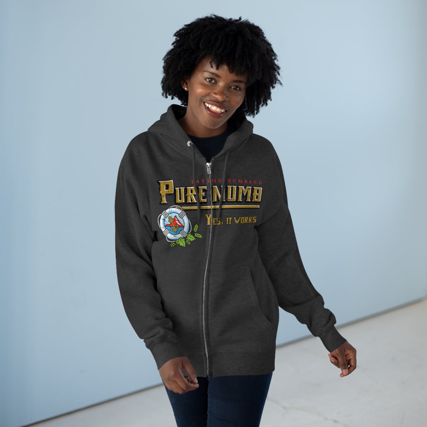 Yes, It works! Full Zip Hoodie